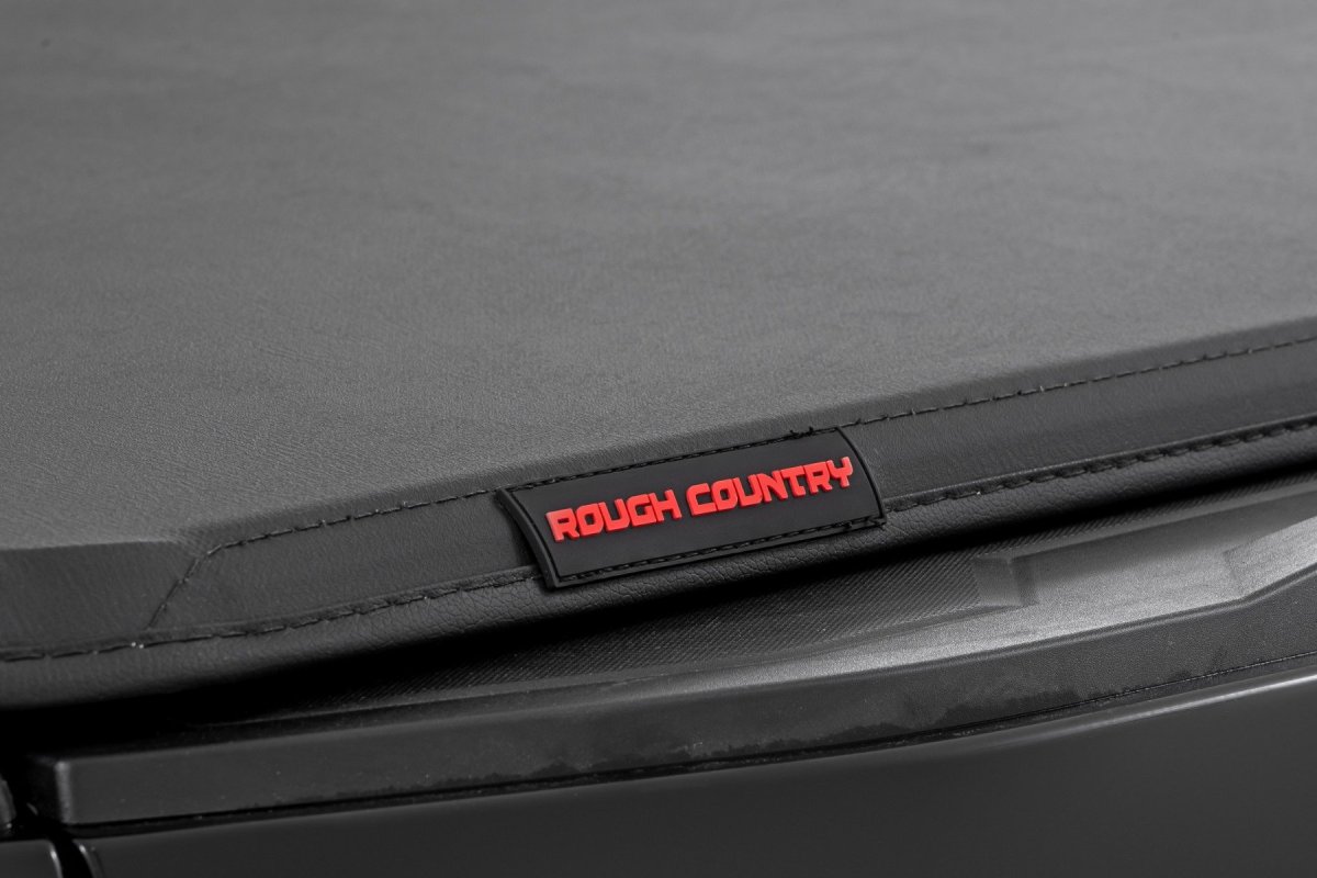 Chevrolet Colorado Soft Tri-Fold Bed Cover - Rough Country - Tri-Fold Vinyl - '23-'25